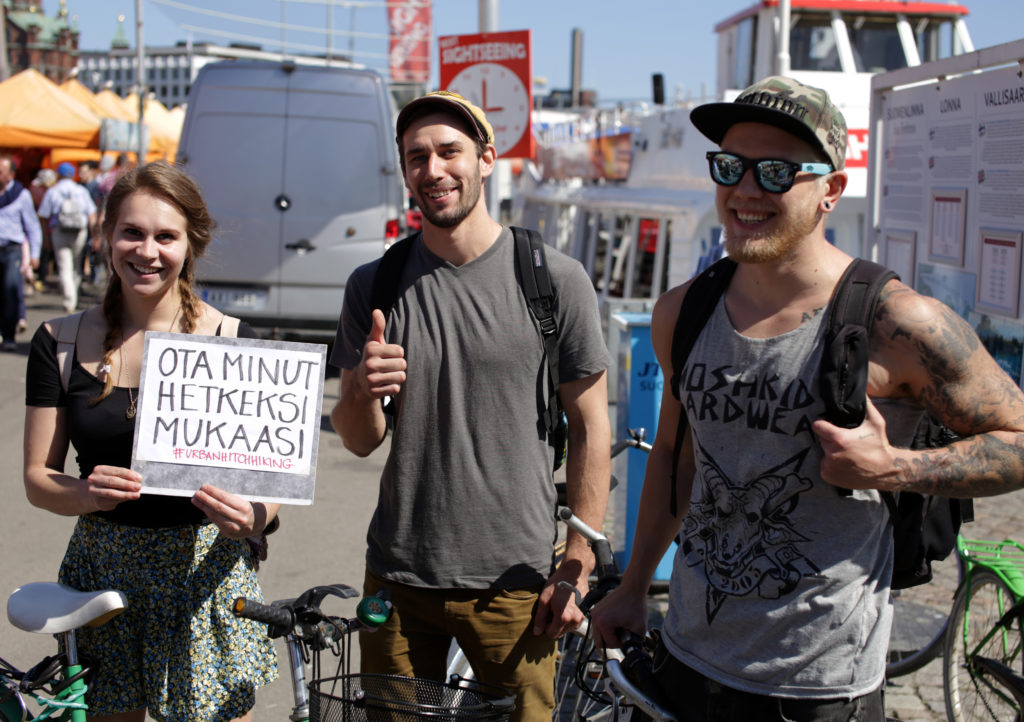 Urban hitchhiking in Helsinki
