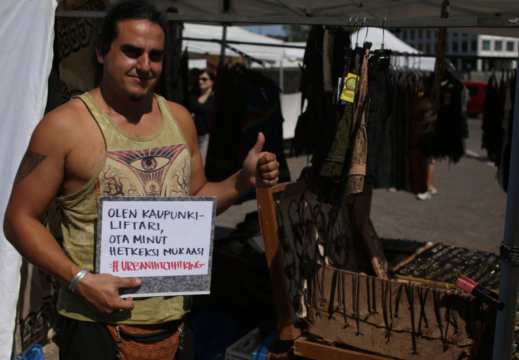 Urban hitchhiking in Helsinki