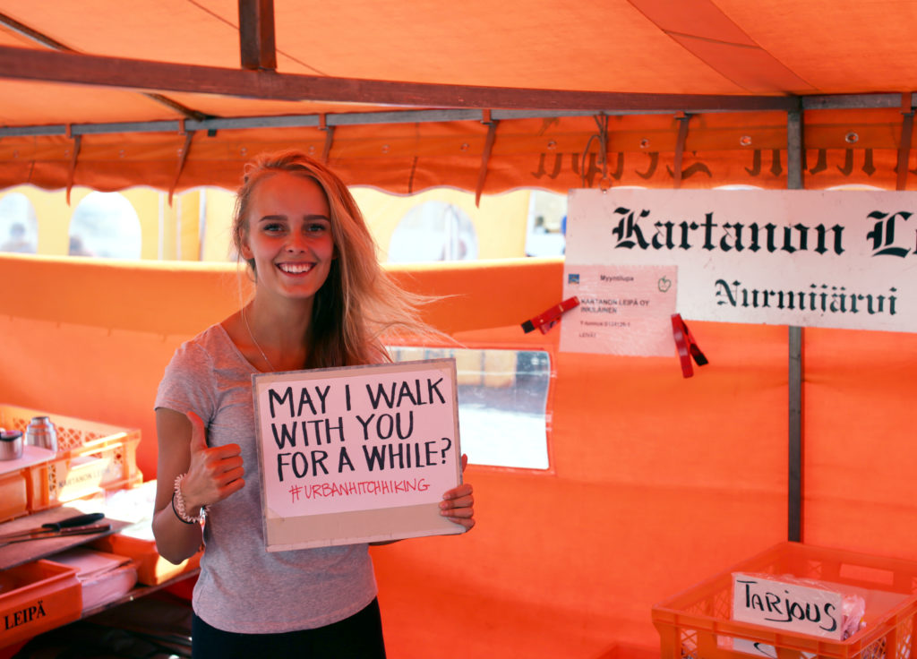Urban hitchhiking in Helsinki