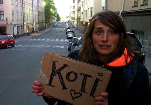 Hitchhiking in Helsinki
