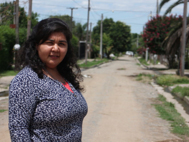 Bettina on her home street in Tucuman