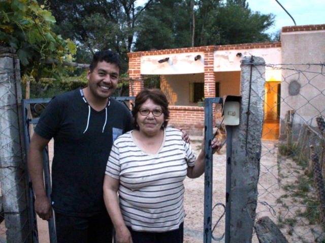 Hugo Gonzalez and his mother