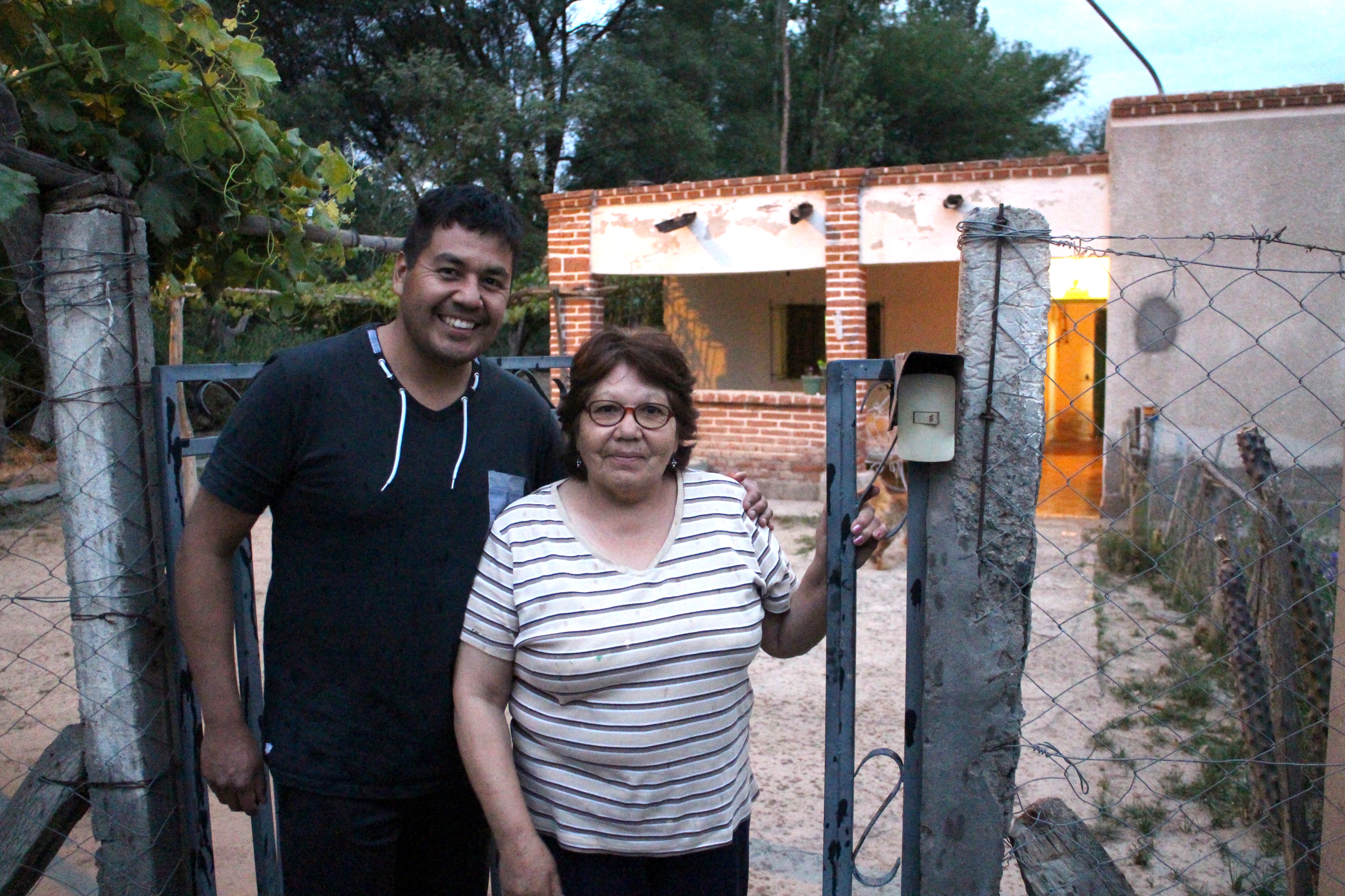 Hugo Gonzalez and his mother