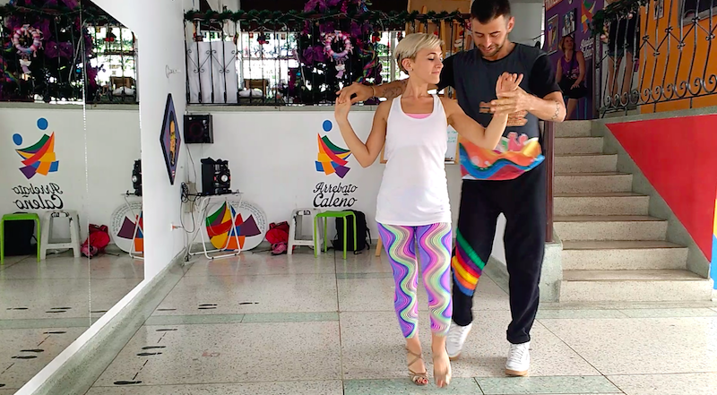 Nicolas Tapia and Antonela Chaya Dancing Bachata in Colombia